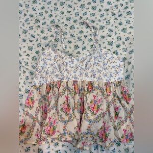 So Me Floral Peplum Top XL